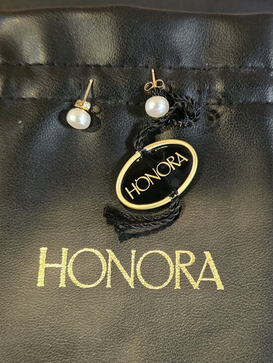 Honora Jewelry - Honora 14k Gold Pearl Earrings